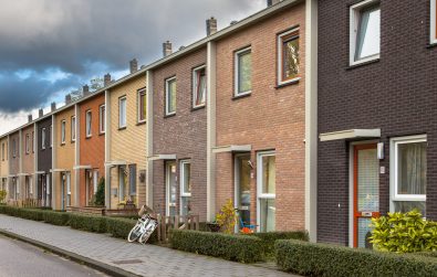 Middle Class Terraced Houses in Earthy Colors